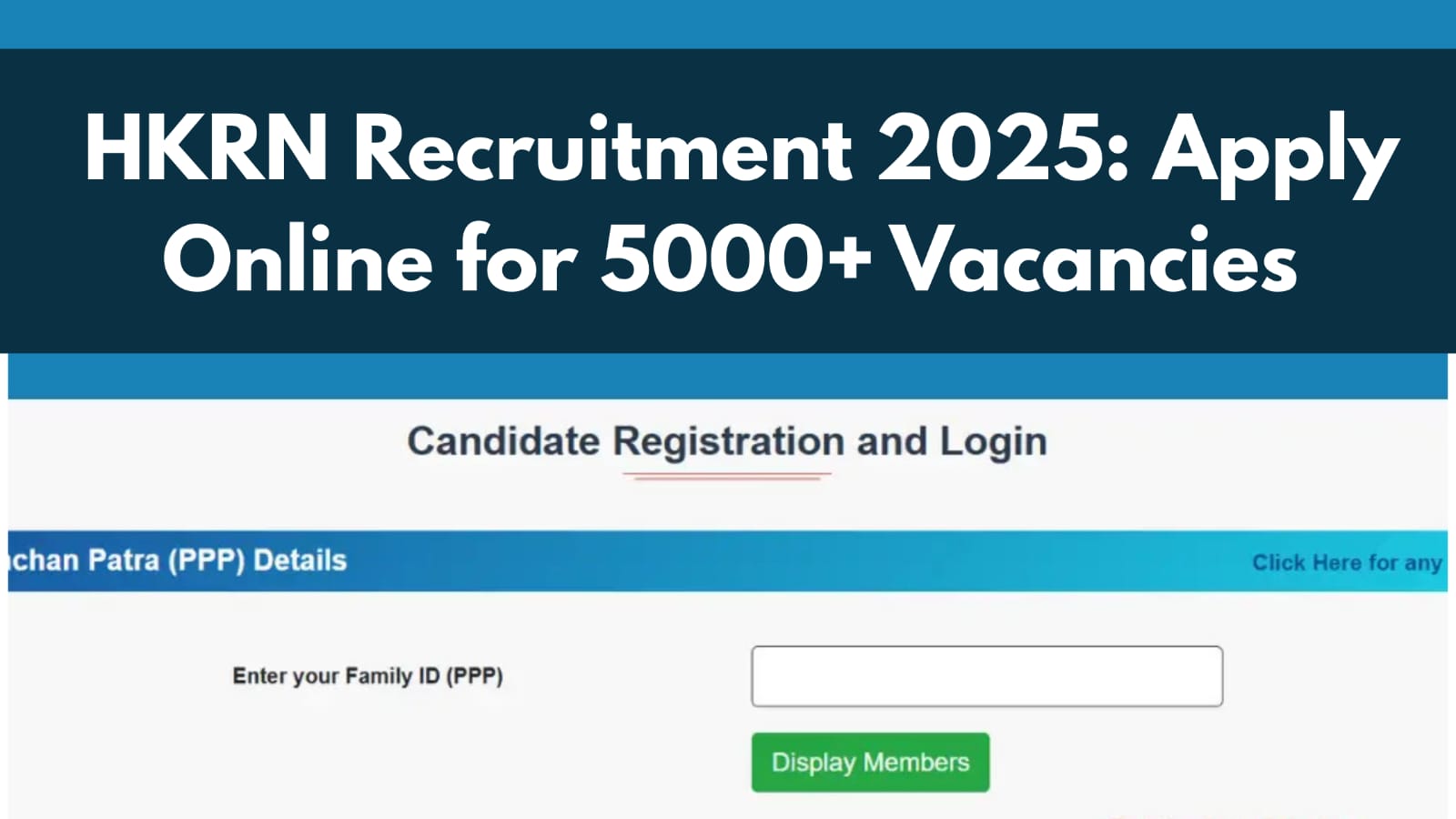 HKRN Recruitment 2025 Apply Online for 5000+ Vacancies Eligibility, Salary & Last Date